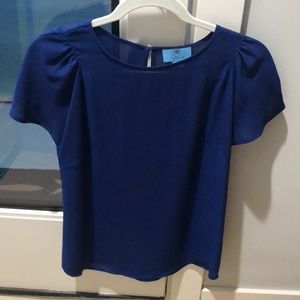 CeCe royal blue blouse